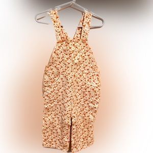 GAP toddler floral overalls